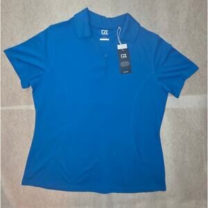 Cutter & Buck Women's Blue Button Down Shirt